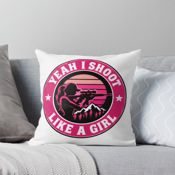 Item preview, Yeah I Shoot Like A Girl Female Shooter Woman Hunter Gun Rights designed and sold by JonesFlora2025.
