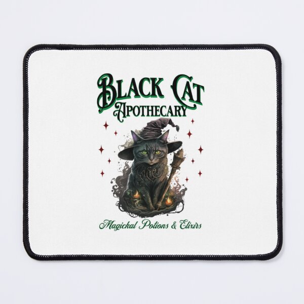 Item preview, Black Cat Apothecary Magickal Potions Witchy Halloween Art designed and sold by OwenGibbse.