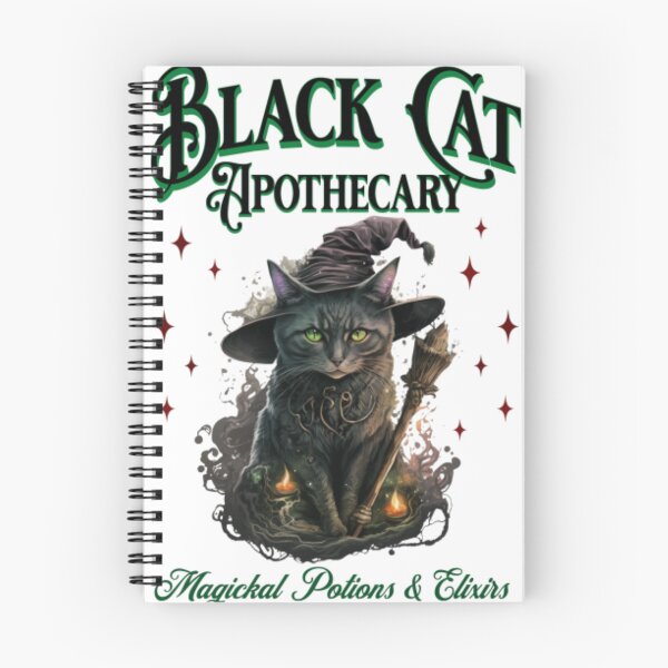 Item preview, Black Cat Apothecary Magickal Potions Witchy Halloween Art designed and sold by OwenGibbse.