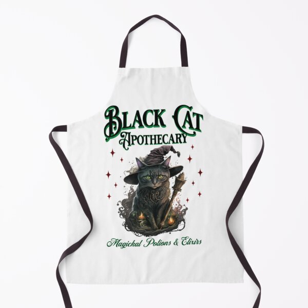 Item preview, Black Cat Apothecary Magickal Potions Witchy Halloween Art designed and sold by OwenGibbse.