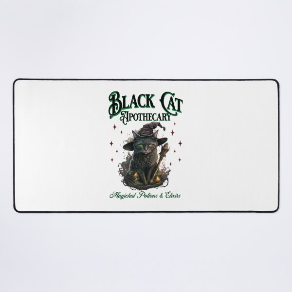 Item preview, Black Cat Apothecary Magickal Potions Witchy Halloween Art designed and sold by OwenGibbse.