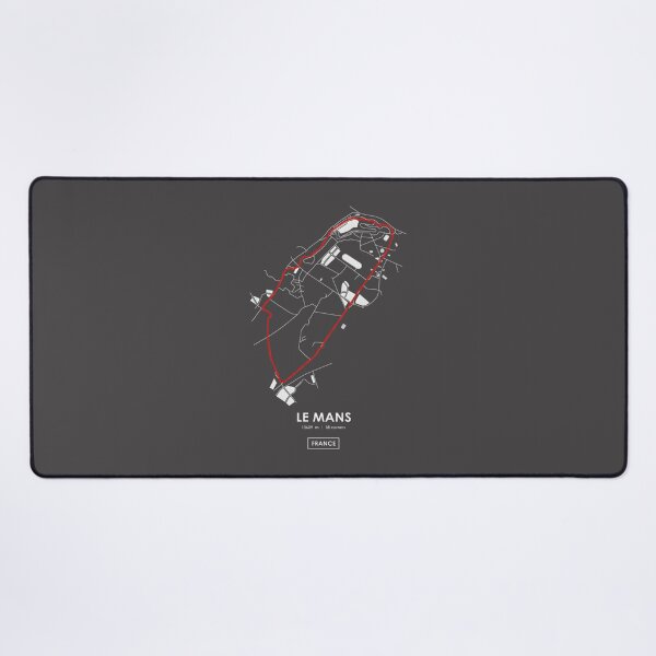 Item preview, Le Mans France Racing Track Map Design in Red - Motorsports Circuit Illustration designed and sold by PORTALSTAR.