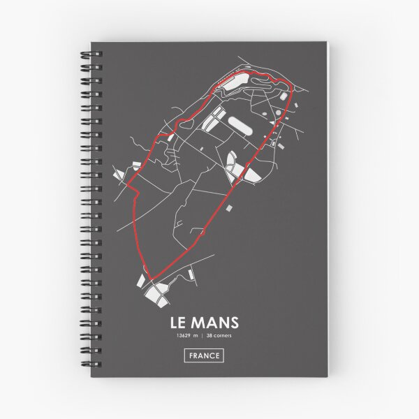 Item preview, Le Mans France Racing Track Map Design in Red - Motorsports Circuit Illustration designed and sold by PORTALSTAR.