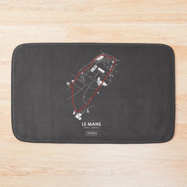 Item preview, Le Mans France Racing Track Map Design in Red - Motorsports Circuit Illustration designed and sold by PORTALSTAR.