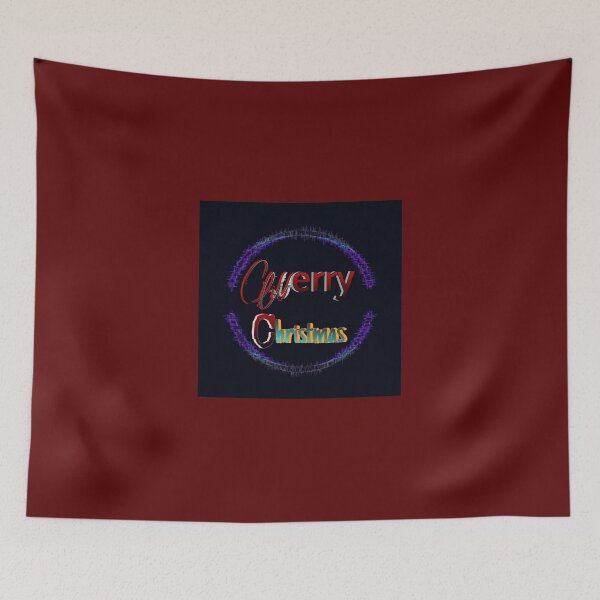 Item preview, Cyberpunk Neon Glitch Merry Christmas Typography designed and sold by iceberg5000000.