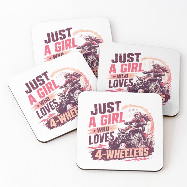 Item preview, Just A Girl Who Loves 4-Wheelers ATV Riding Woman Off Road Quad Rider designed and sold by SkeletonsDanger.