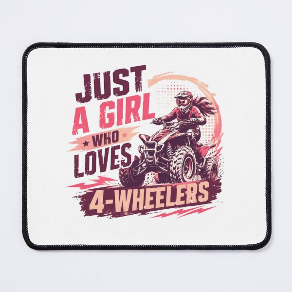 Item preview, Just A Girl Who Loves 4-Wheelers ATV Riding Woman Off Road Quad Rider designed and sold by SkeletonsDanger.