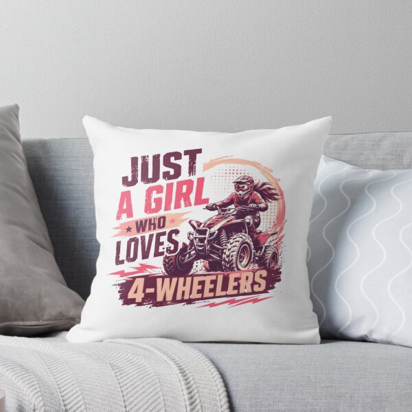 Item preview, Just A Girl Who Loves 4-Wheelers ATV Riding Woman Off Road Quad Rider designed and sold by SkeletonsDanger.