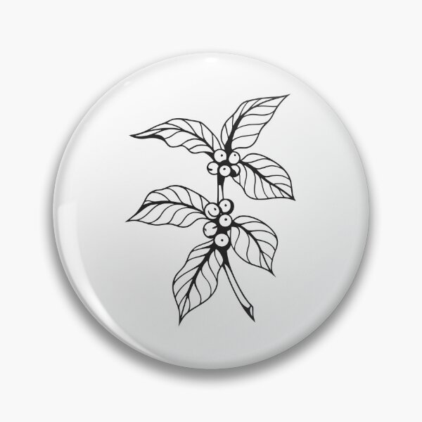 Item preview, Coffee Plant Elegant 2 Line Art Gift designed and sold by OneLine Studio.