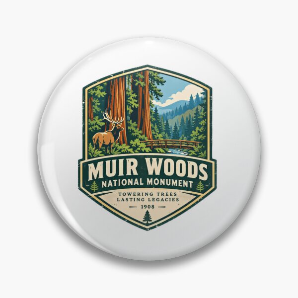 Item preview, Muir Woods National Monument Towering Trees Lasting Legacies 1908 California Redwood Forest Explorer designed and sold by Simsimah26Parks.