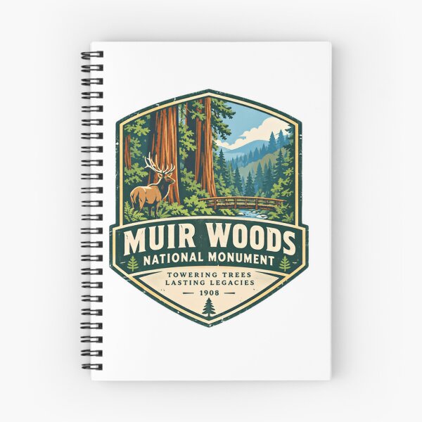 Item preview, Muir Woods National Monument Towering Trees Lasting Legacies 1908 California Redwood Forest Explorer designed and sold by Simsimah26Parks.