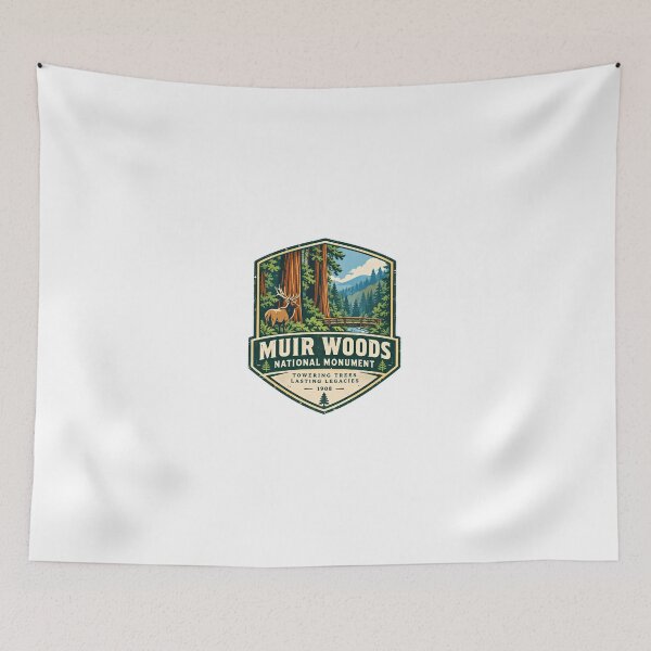 Item preview, Muir Woods National Monument Towering Trees Lasting Legacies 1908 California Redwood Forest Explorer designed and sold by Simsimah26Parks.