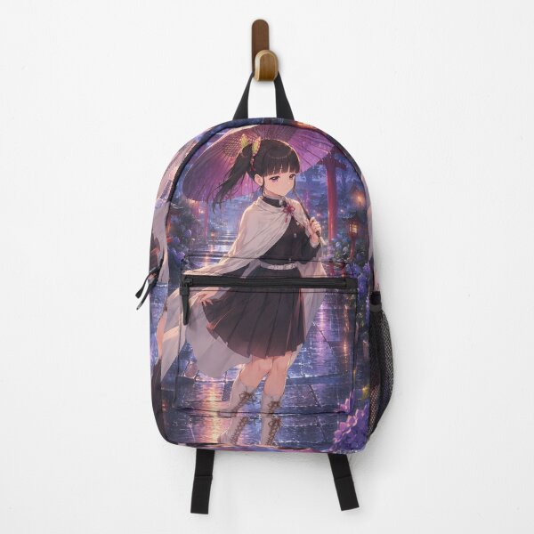 Item preview, Kanao Tsuyuri Demon Slayer Rainy Shrine Umbrella designed and sold by SolenneAzur.