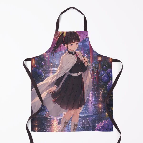 Item preview, Kanao Tsuyuri Demon Slayer Rainy Shrine Umbrella designed and sold by SolenneAzur.
