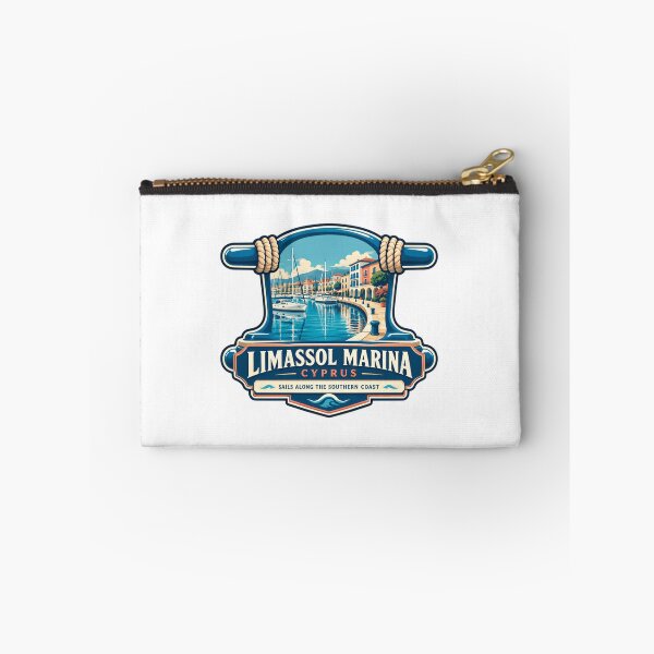 Item preview, Limassol Marina Cyprus Sails Along The Southern Coast Travel Tourist Sailor Souvenir designed and sold by SEEM-drawing.