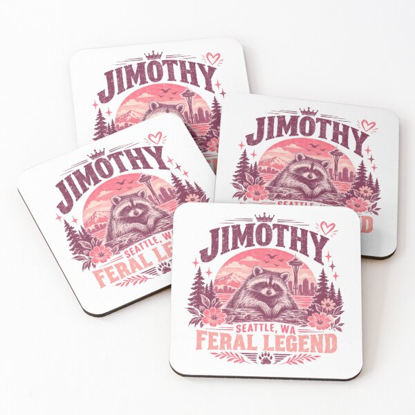 Item preview, Jimothy Seattle WA Feral Legend Raccoon Wildlife designed and sold by JonesFlora2025.