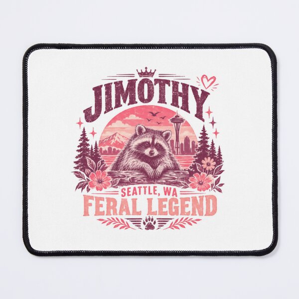 Item preview, Jimothy Seattle WA Feral Legend Raccoon Wildlife designed and sold by JonesFlora2025.