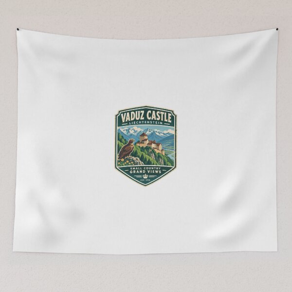 Item preview, Vaduz Castle Liechtenstein Small Country Grand Views European Travel Tourist Souvenir designed and sold by Simsimah26Parks.