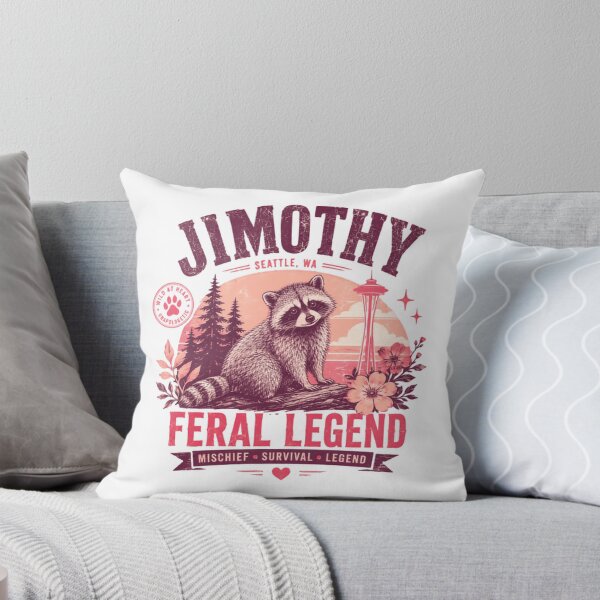 Item preview, Jimothy Feral Legend Raccoon Seattle Washington Wild At Heart Unapologetic designed and sold by JonesFlora2025.