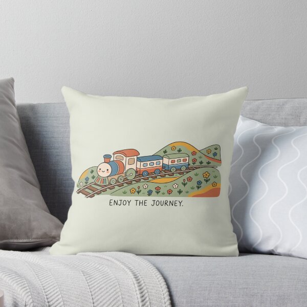 Item preview, Enjoy the Journey | Cute Kawaii Train Travel Art designed and sold by MrDev.