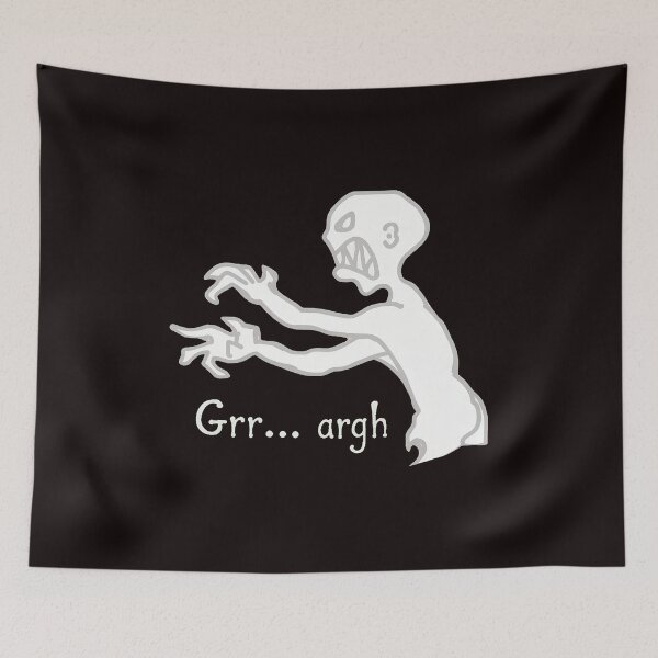 Item preview, Grrr Argh Monster Spooky Creature Pale Fangs designed and sold by HANADODES.