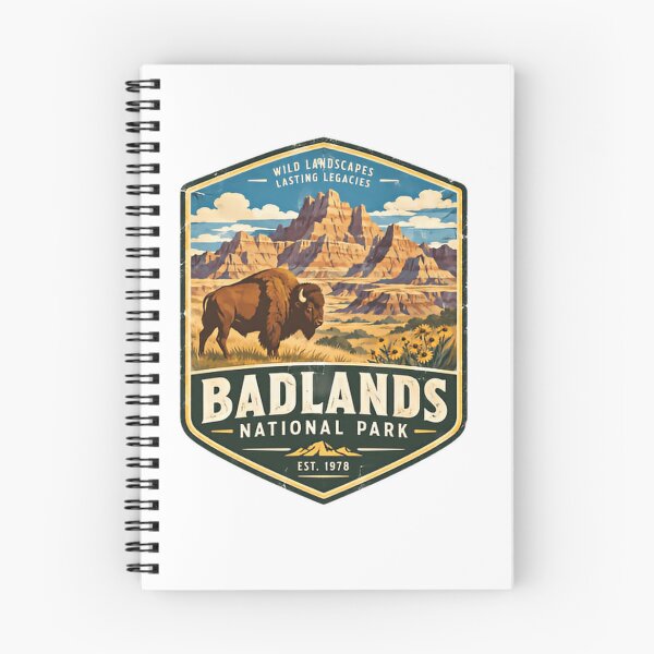 Item preview, Badlands National Park Wild Landscapes Lasting Legacies USA Travel Souvenir Bison Wildlife designed and sold by Simsimah26Parks.