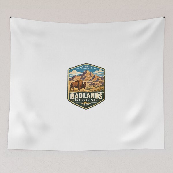Item preview, Badlands National Park Wild Landscapes Lasting Legacies USA Travel Souvenir Bison Wildlife designed and sold by Simsimah26Parks.