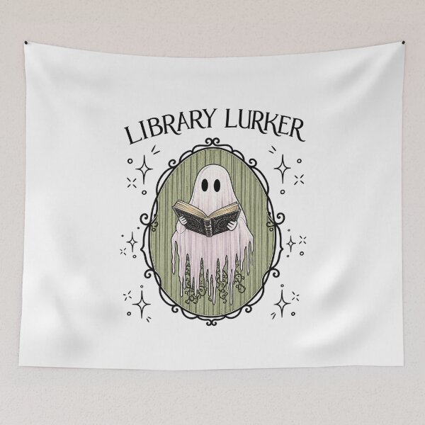 Item preview, Library Lurker Ghost Reading  designed and sold by MAXIZPRINT.