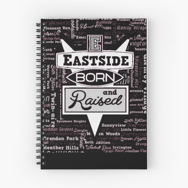 Item preview, Born and Raised Eastside Retro Typography Neighborhood Poster designed and sold by OwenGibbse.