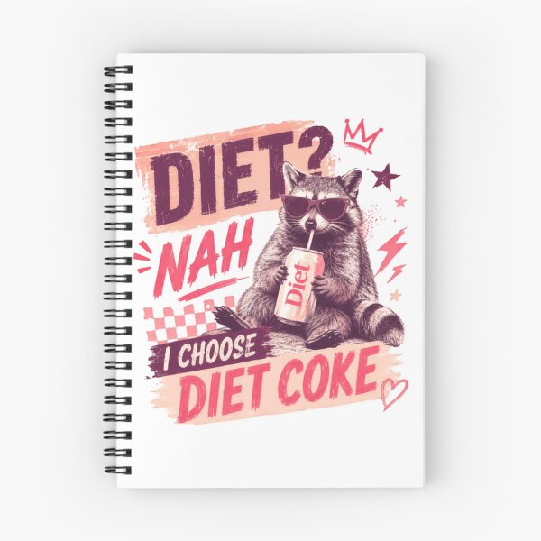 Item preview, Diet? Nah I Choose Diet Coke Funny Raccoon Diet Humor designed and sold by JonesFlora2025.