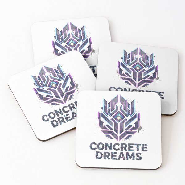 Item preview, Concrete Dreams Cyberpunk Geometric Futuristic Streetwear designed and sold by cannsuh.