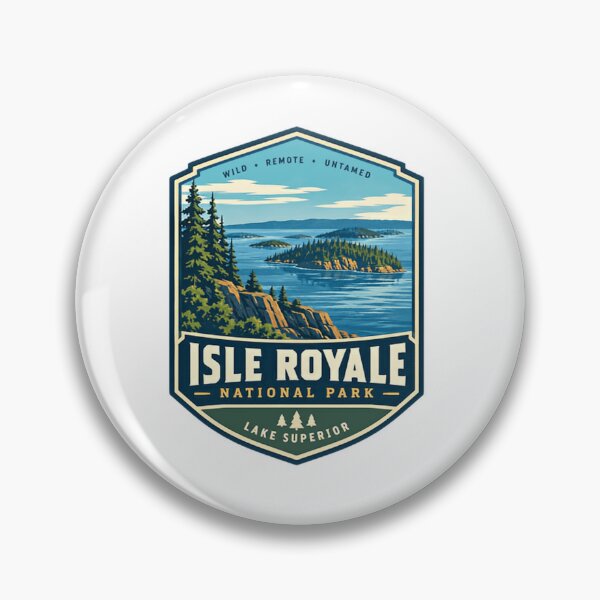 Item preview, Wild Remote Untamed Isle Royale National Park Lake Superior Adventure Traveler designed and sold by Simsimah26Parks.
