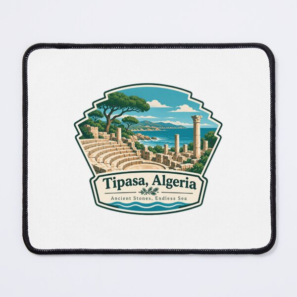Item preview, Tipasa, Algeria Ancient Stones, Endless Sea World Heritage Roman Ruins Travel Souvenir designed and sold by SEEM-drawing.
