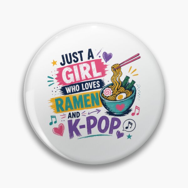 Item preview, Just A Girl Who Loves Ramen And K-Pop Korean Pop Fan Foodie Woman designed and sold by JonesFlora2025.