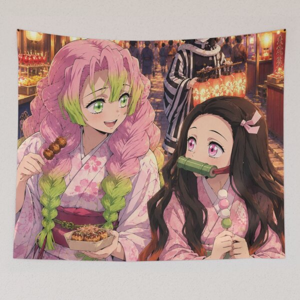 Item preview, Mitsuri And Nezuko designed and sold by jinwooo.