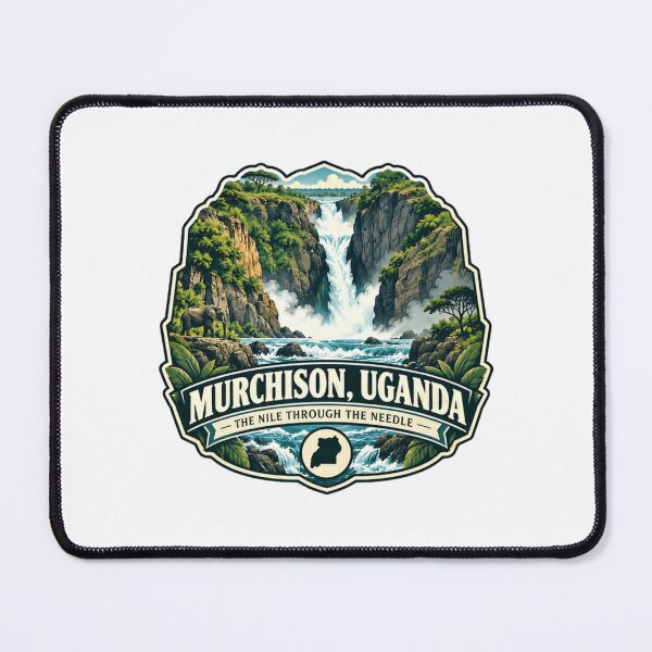 Item preview, Murchison, Uganda - The Nile Through The Needle Waterfall Travel Souvenir designed and sold by SEEM-drawing.