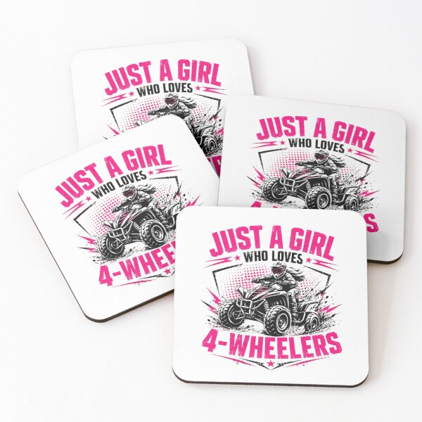 Item preview, Just A Girl Who Loves 4-Wheelers Female ATV Quad Bike Rider Offroad designed and sold by SkeletonsDanger.