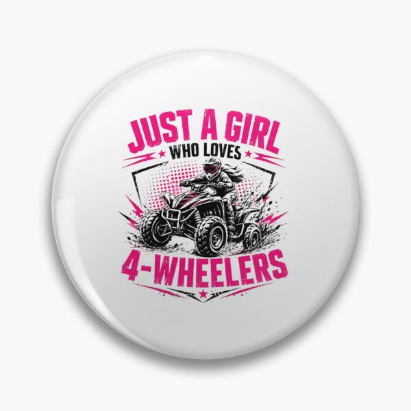 Item preview, Just A Girl Who Loves 4-Wheelers Female ATV Quad Bike Rider Offroad designed and sold by SkeletonsDanger.