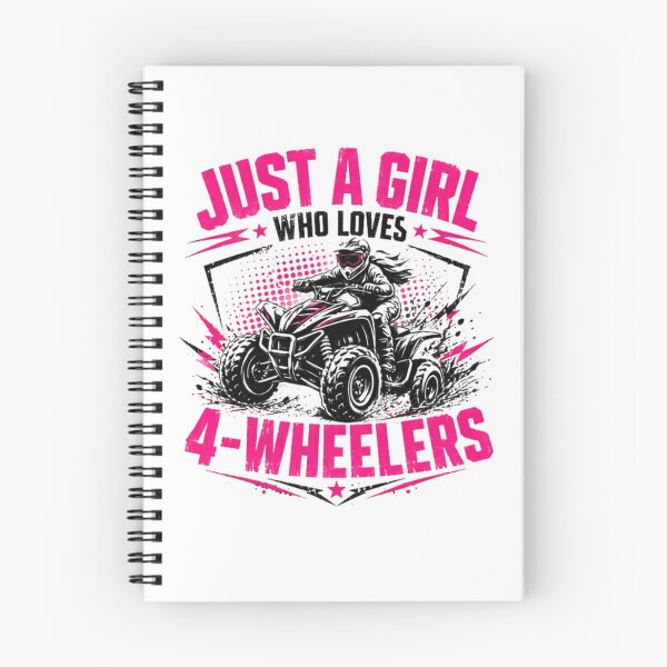 Item preview, Just A Girl Who Loves 4-Wheelers Female ATV Quad Bike Rider Offroad designed and sold by SkeletonsDanger.