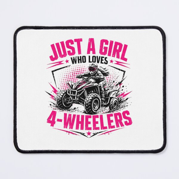 Item preview, Just A Girl Who Loves 4-Wheelers Female ATV Quad Bike Rider Offroad designed and sold by SkeletonsDanger.