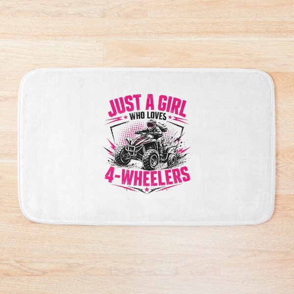 Item preview, Just A Girl Who Loves 4-Wheelers Female ATV Quad Bike Rider Offroad designed and sold by SkeletonsDanger.