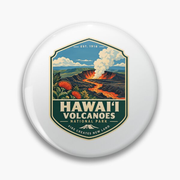 Item preview, Est. 1916 Hawai'i Volcanoes National Park Fire Creates New Land Travel Souvenir designed and sold by Simsimah26Parks.