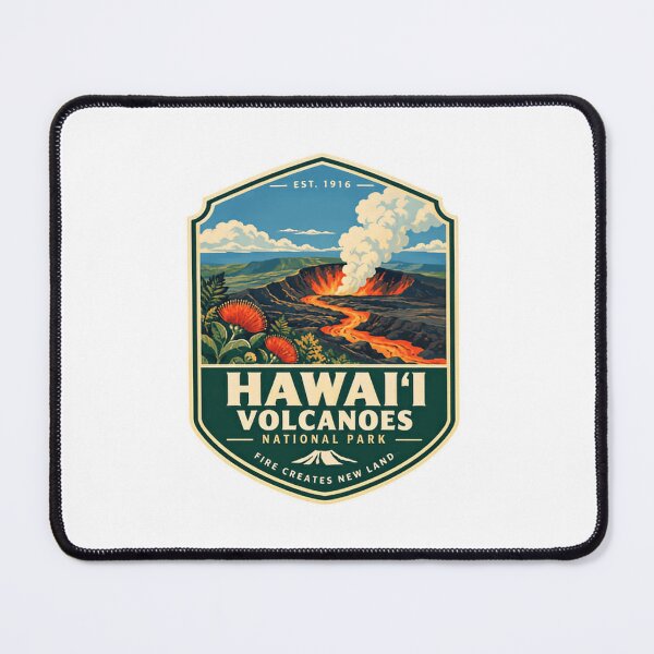 Item preview, Est. 1916 Hawai'i Volcanoes National Park Fire Creates New Land Travel Souvenir designed and sold by Simsimah26Parks.