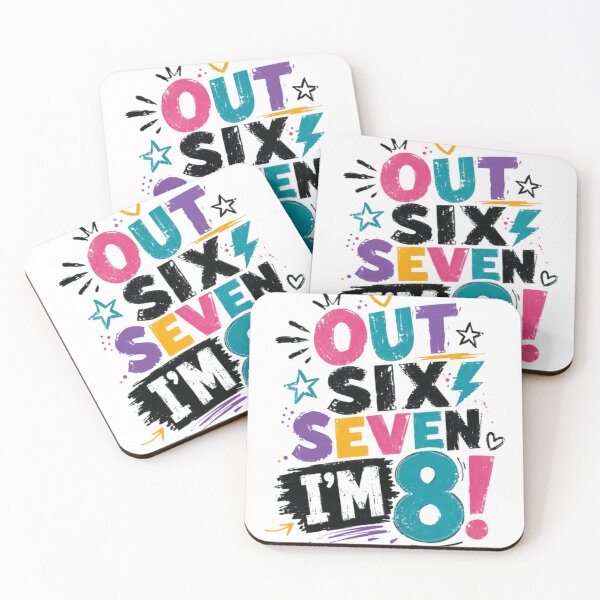 Item preview, Out Six Seven I'm 8! Eighth Birthday Celebration Eight Year Old designed and sold by JonesFlora2025.