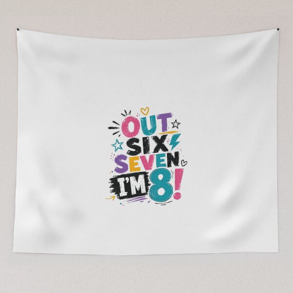 Item preview, Out Six Seven I'm 8! Eighth Birthday Celebration Eight Year Old designed and sold by JonesFlora2025.