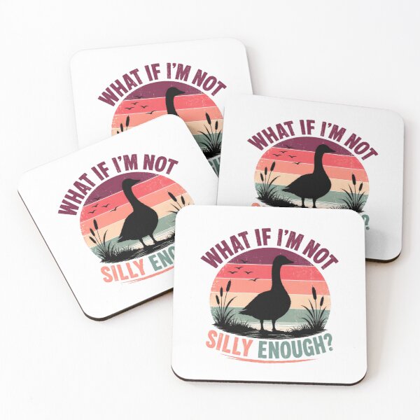 Item preview, What If I'm Not Silly Enough? Funny Goose Waterfowl Bird Lover designed and sold by SkeletonsDanger.