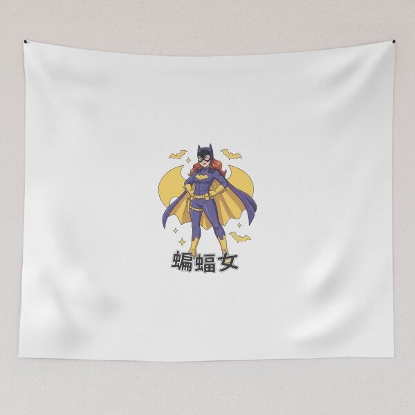 Item preview, Retro Vigilante Bat Heroine Anime Dark Knight Design designed and sold by redkat-4.