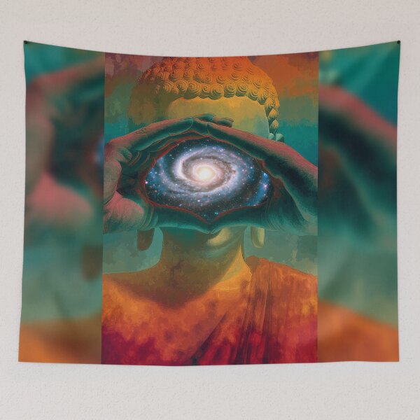 Item preview, The Buddha's Galaxy Between Hands designed and sold by MongLongStudio.