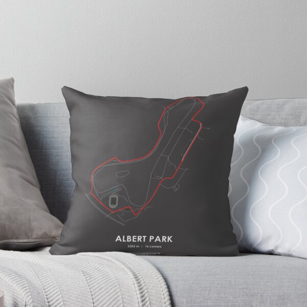 Item preview, Albert Park Australia Racing Circuit Track Map in Red Design designed and sold by PORTALSTAR.