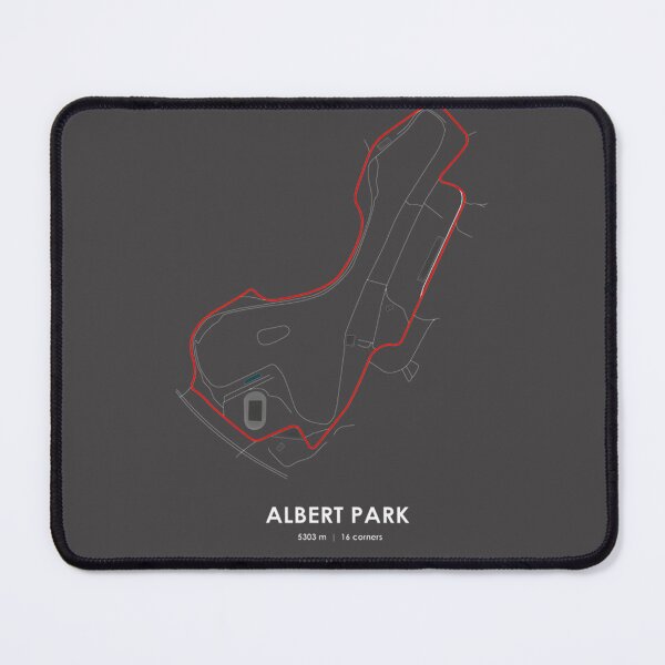 Item preview, Albert Park Australia Racing Circuit Track Map in Red Design designed and sold by PORTALSTAR.